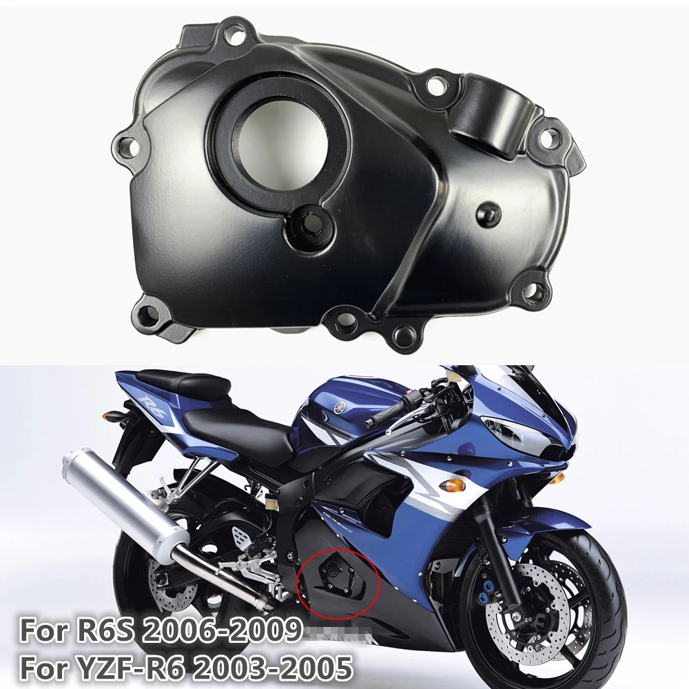 2001-2002 車＆バイク オートバイ ステーター カバー Compatible With Yamaha For Yzf For R6 2003- エンジンステーターカバー Compatible With Yamaha For YZF-R6 2003 2004 2005 For