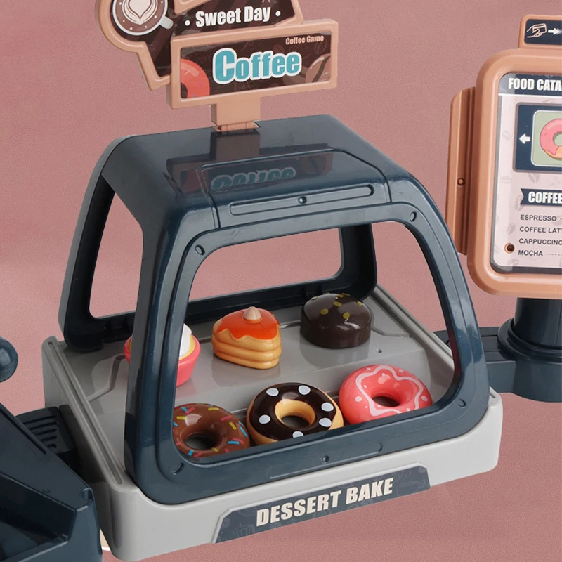 Barbie Doll Toys Coffee Shop Playset Coffee Machine, Cups