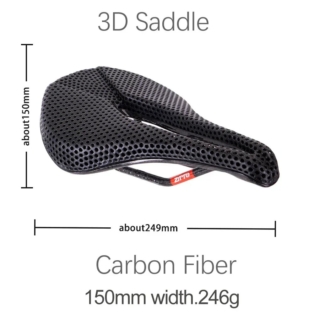 ZTTO ハニカム 3D カーボン サドル 143mm パーツ
