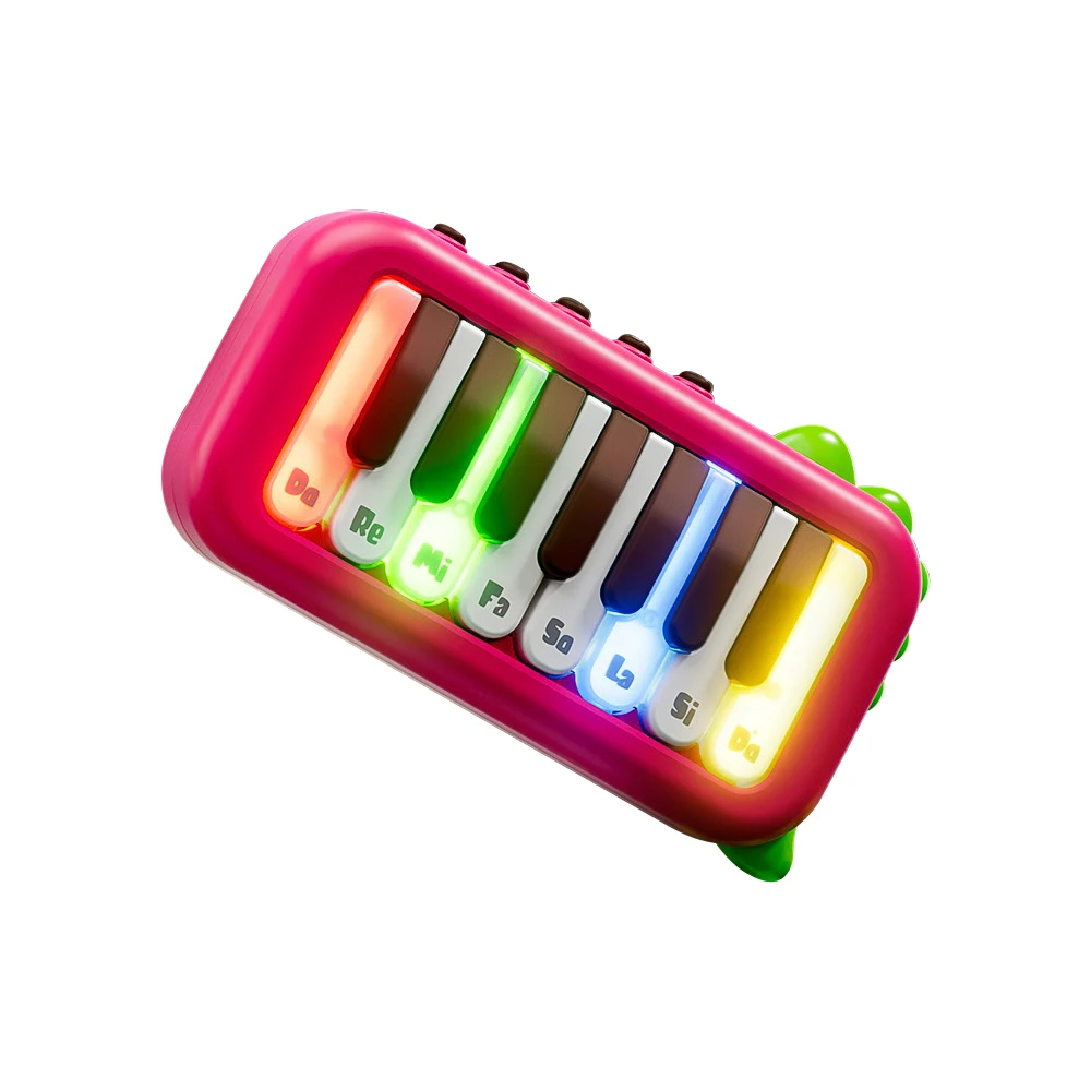 15 Key Pocket Piano Mini Electronic Piano One Click Switching Between 3 Different Tones Illuminated Keys Keyboard