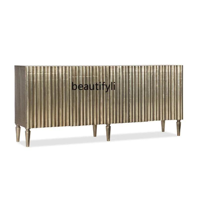 

Light Luxury Entrance Cabinet Modern American Sideboard Cabinet Classical Storage Hallway Sideboard Cabinet Light Luxury