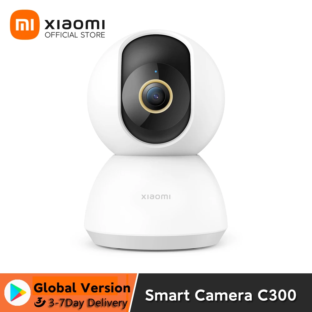 Xiaomi Cámara inteligente C300, claridad 2K, visión de 360°, detección  humana AI, gran apertura F1.4 y lente 6P, visión nocturna a color mejorada  con