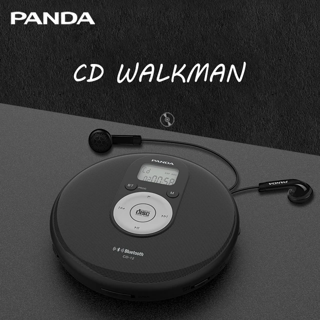 CD Player Portable,Bluetooth CD Player with Dual Headphone Jack for Home,  Rechargeable Walkman Small CD
