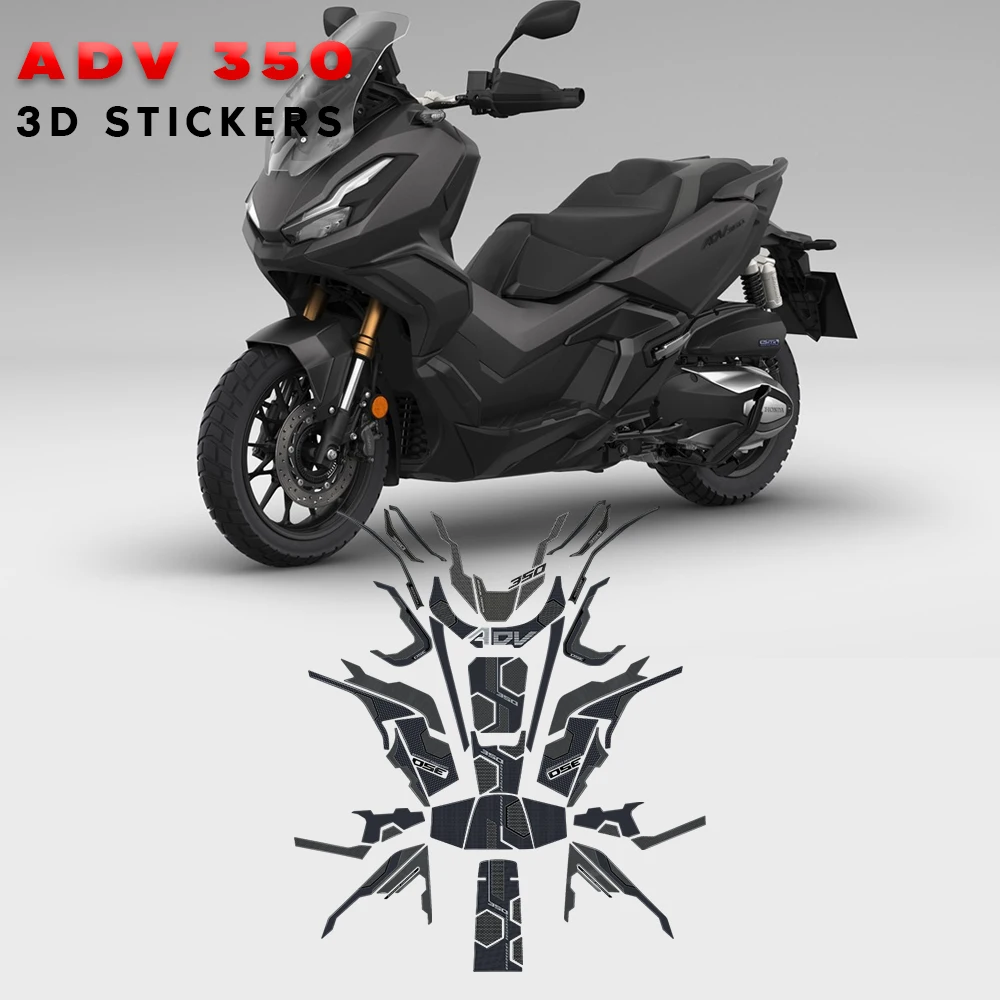 For HONDA ADV350 ADV 350 2022 Sticker 3D Tank pad Stickers protection kit Oil Gas Protector Cover Decoration