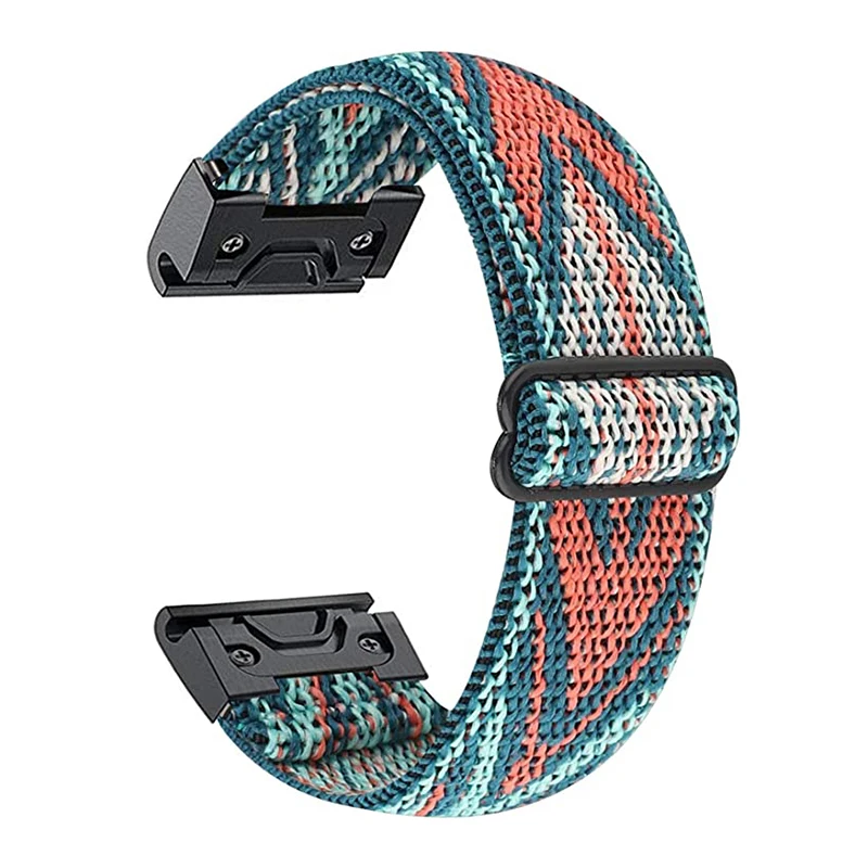 Essidi 22mm Elastic Woven Band For Garmin Fenix 5 Plus 6 Pro 7 Approach S60 62 Nylon Watch Bracelet Strap For Forerunner 935 945