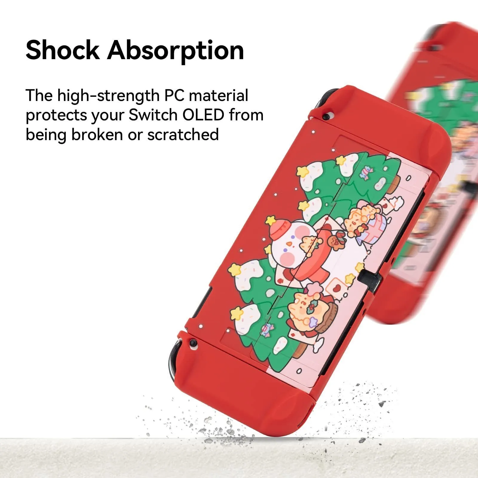 Geekshare Christmas Theme Protective Case Compatible with Nintendo