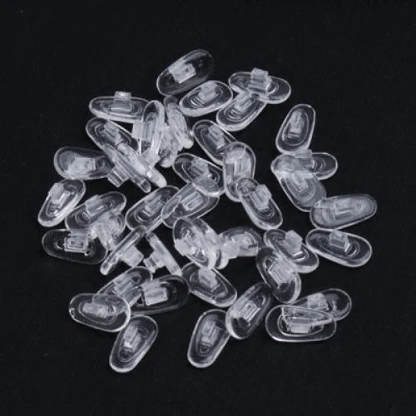 25 Pcs Anti Slip Nose Pads For Glasses Universal Silicone Eyewear Accessories Nose Pad For Eyeglasses Glasses Repair Tools