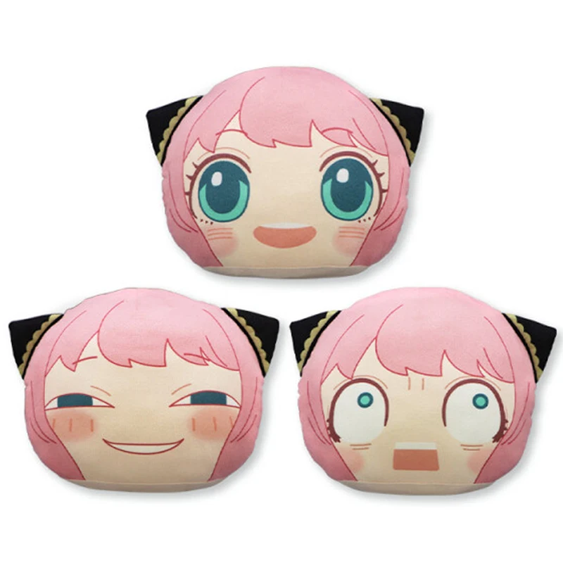 

New Cute Japan Anime Spy Family Anya Forger Big Face Marukko Mochi Round Plush Plushes Stuffed Doll Toy Kids Girls Gifts 20cm