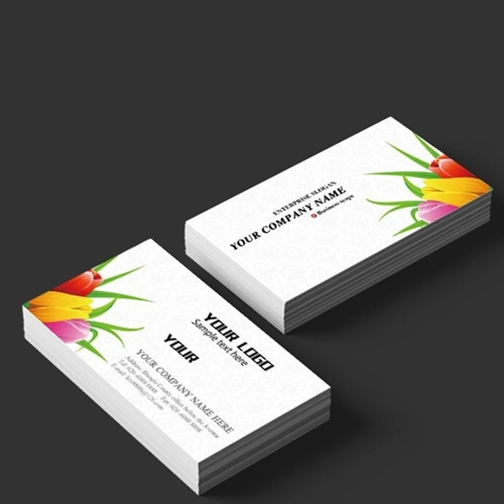 Paper Business Cards Double Side Printing Waterproof Personalized Name Card with Company Matte Lamination