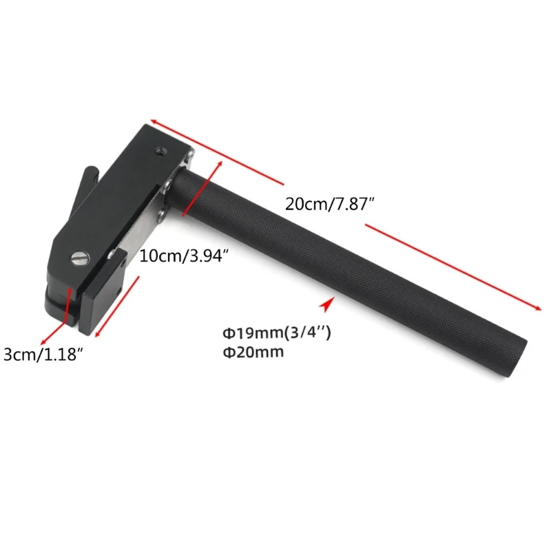 19/20mm 벤치 도그 클램프 목공용 알루미늄 홀드 다운 클램프 안전한 워크홀딩을 위한 조정 가능한 벤치탑 클램프