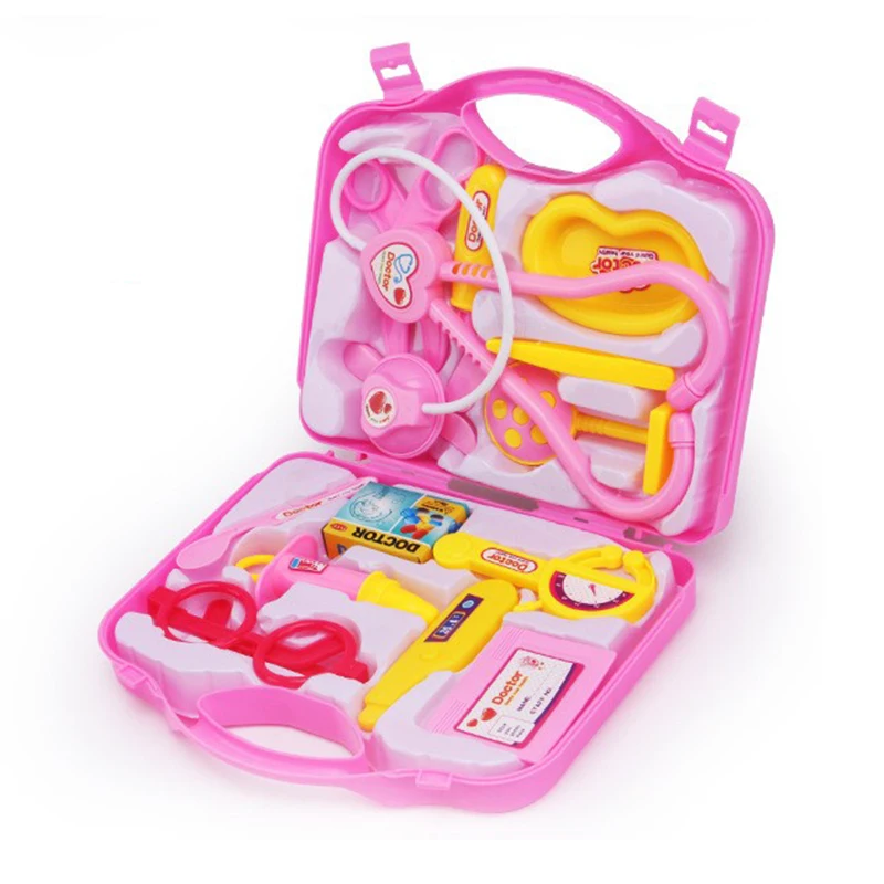 Doctor Set Kids Toys Medical Kit Cosplay Dentist Nurse Simulation Medicine Box Stethoscope Girl Gifts Learning Educational Toys 4