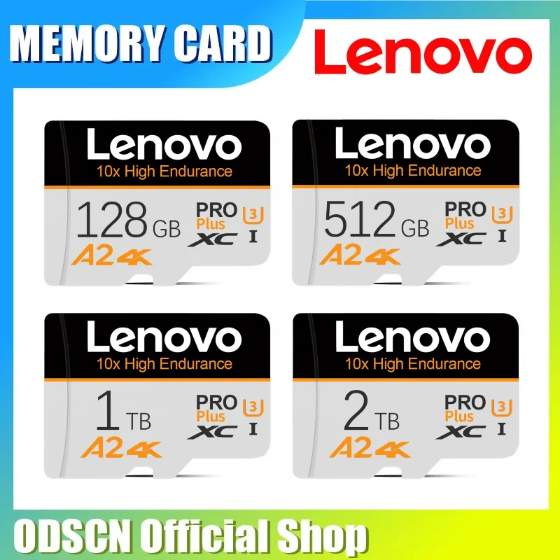 Cartão Micro SD Original Lenovo Super 2TB 1TB A2 10 V6 TF De Memória