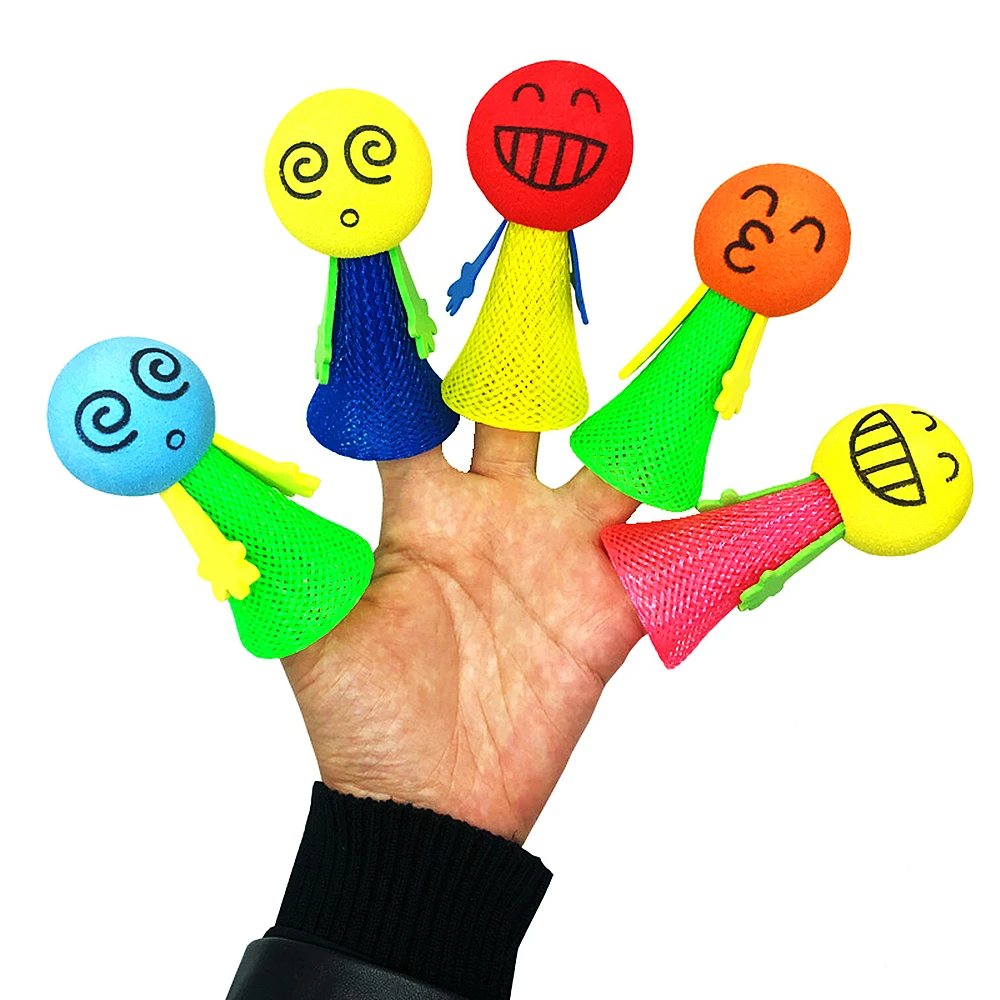 Fun Bouncing Doll Games Kids Party Goodies Toys Birthday Gifts Souvenir Pinata Filler Kindergarten School Reward Toys Bag 12Pcs