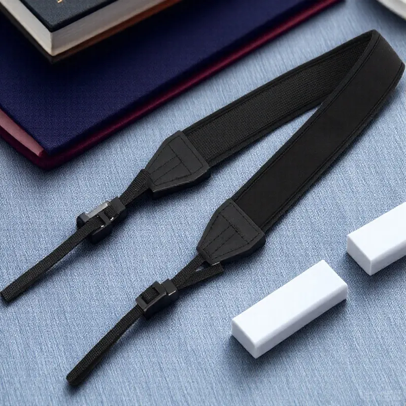 2Pcs 카메라 어깨 스트랩 조정 가능한 네오프렌 헤비 듀티 야외 버클 여행 하이킹을위한 범용 목 걸이 스트랩