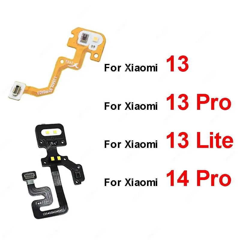 Per Xiaomi 13 13 Pro 13 Lite 14 Pro Flash Light Flex Cable Prossimità Sensore Di Luce Ambientale Torcia Flex Ribbon Sostituzione