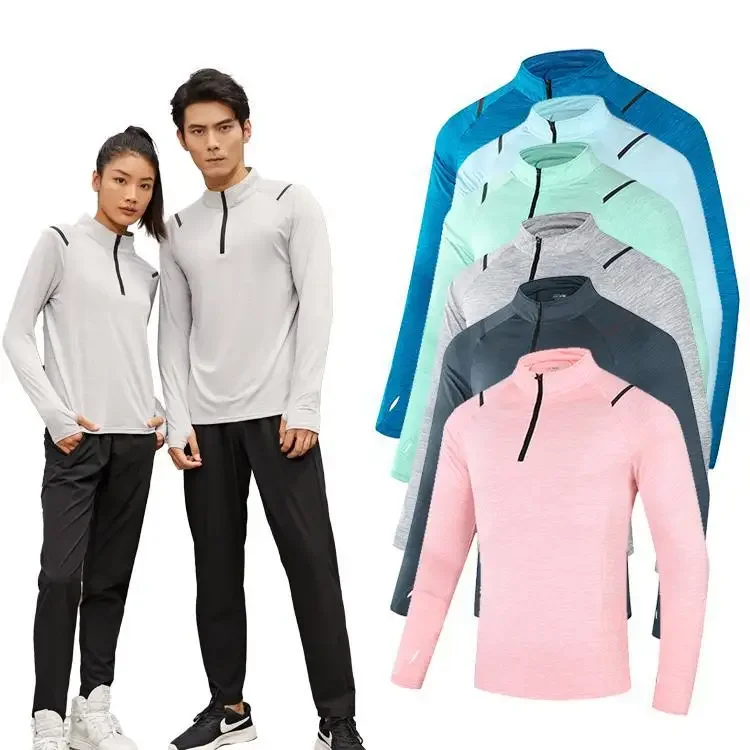 Adult Long Sleeve Gym Bodysuit Quick Dry Non-Woven Material Basketball Football Base Layer Clothing Suitable For Sports