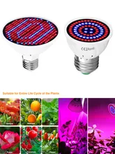  E27  Full Spectrum LED Grow Light PhytoLamp For Plant AC 220V Indoor LED Phyto Lamp For Flower Seedling For Indoor Seedlings 