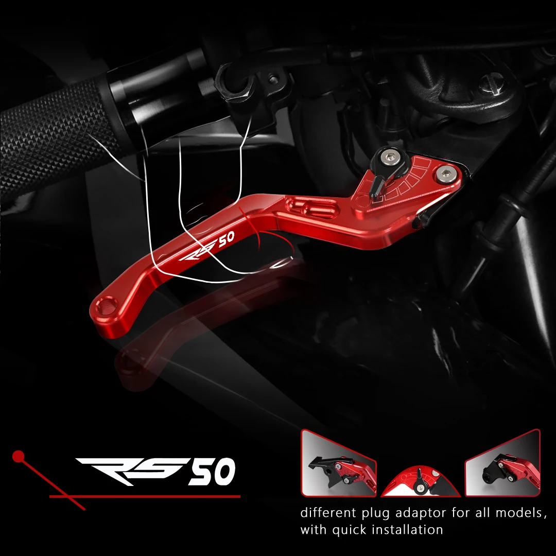 Motorcycle Adjustable Short Brake Clutch Lever For Aprilia Rs50 Rs 50 1999 2000 2001 2002 2003 2004 2005 1999-2005 Accessories