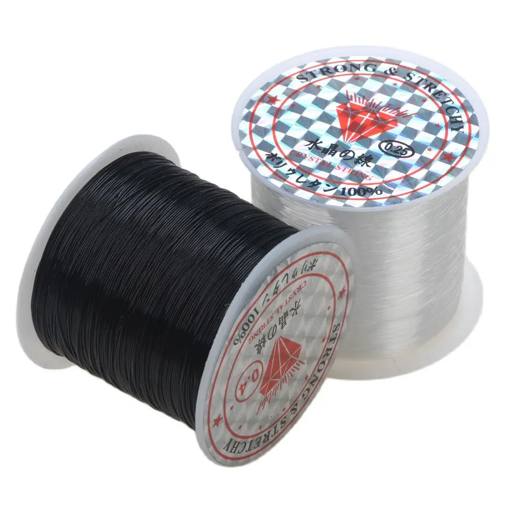 150-10Meter 0.2-0.8MM Black Transparent Non-Stretch Strong Fish Line Bead Rope Nylon Wire String For Jewelry Making Finding upgfnk 0 4 1mm transparent non stretch fish line wire nylon string rope cord beading thread for making necklace bracelet diy