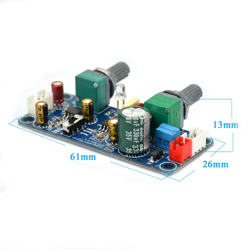 2X Low Pass Filtro Baixo Subwoofer Preamp