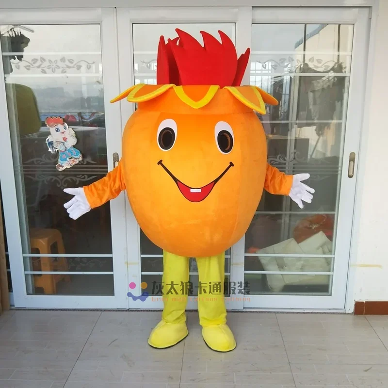 

Vegetables Theme Anime Mascot Costumes Red Sweet Potato Mascot Orange Corn Taro Pomegranate Carnival Fancy Dress