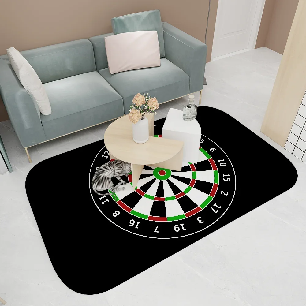Playroom Dart Floor Mat Entrance Door Mat Washable Non-Slip Living Room Sofa Chairs Area Mat Kitchen Welcome Doormat - Image 4
