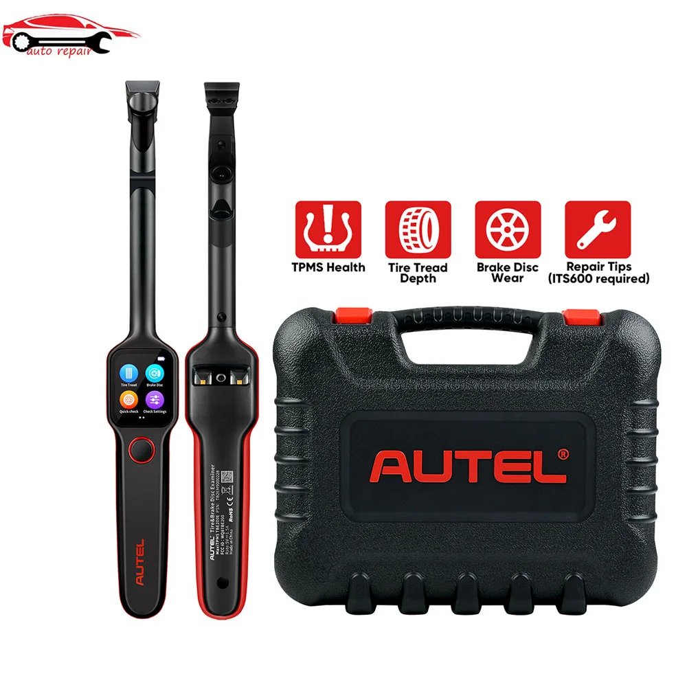 

Autel MaxiTPMS TBE200E TPMS Tire Brake Disc Wear Laser-enabled Scan Tools Tread Depth Examiner Real-time Data Work with ITS600E