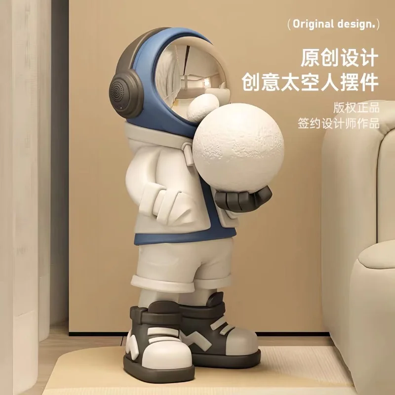 

New Large Astronaut Living Room Floor-standing Ornaments, Light Luxury Smart Home Decorations, Bluetooth Speakers