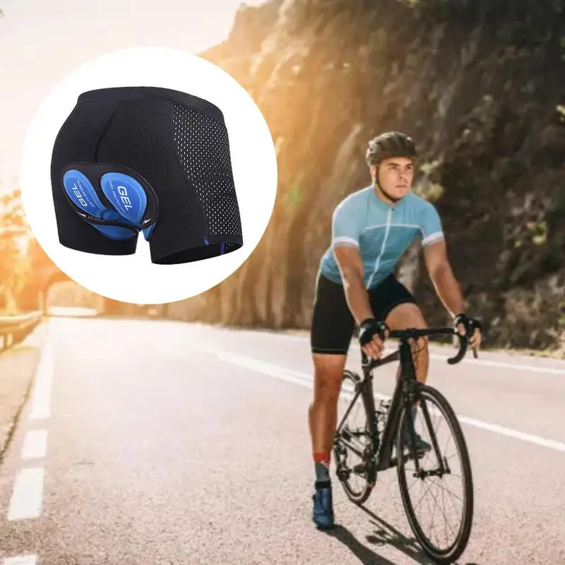 Man 3D GEL Cycling Shorts Bike Protection Shorts Pants 5 Layers Composite Silicone Mats Biking Underwear Cycling Equipment