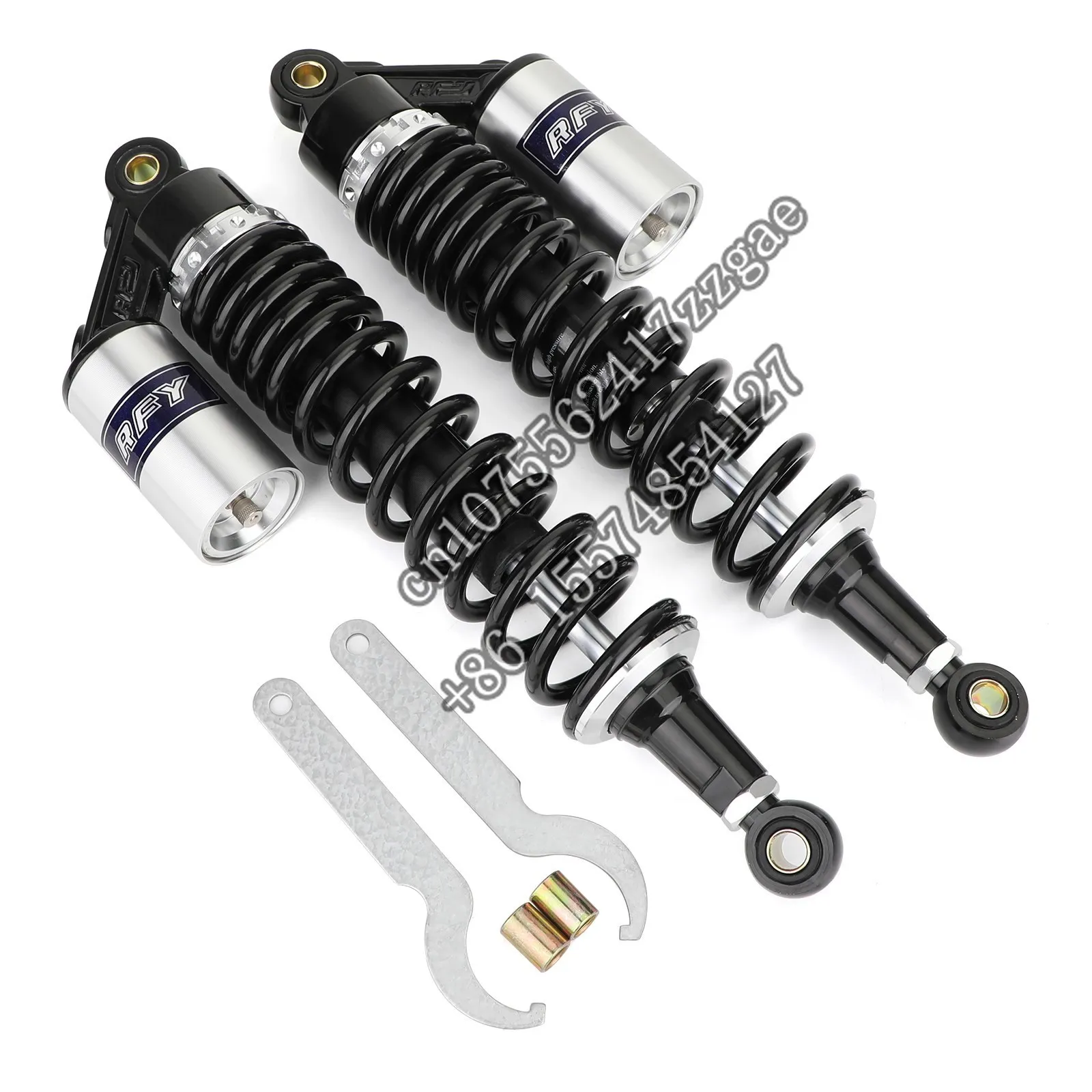 

2PCS 375mm 14.75" Shock Absorbers Suspension Universal Fit For Honda For For Polaris ATV Quad Rear Shock Absorber