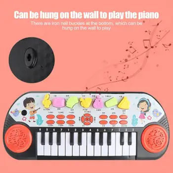 Kids Electronic Piano Keyboard Portable Education Toys Musical Instrument Christmas Gift For Child Beginner 4