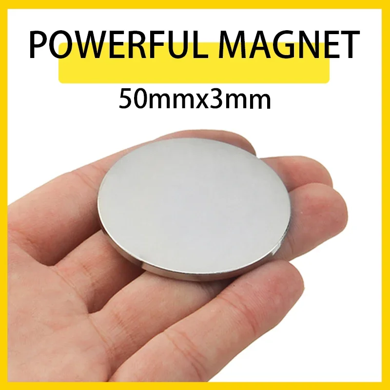 

1~15PCS 50x3mm Strong Round Disc Blocks Rare Earth Neodymium Magnets 50mm x 3mm Permanent NdFeB Magnets DISC 50*3mm
