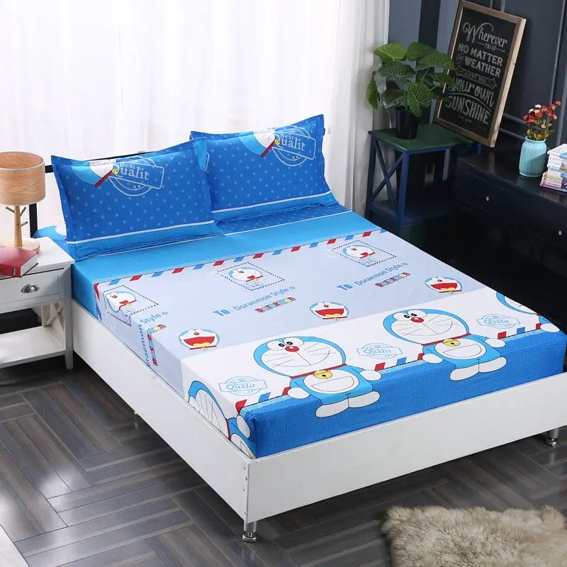 Non-slip Bed Single Piece Simmons Protective Cover Mattress Cover Bedspread Bed Skirt Dust Cartoon Shooting Star Pattern mattress cover