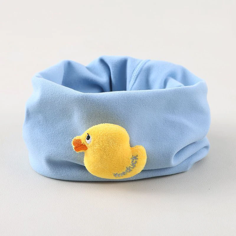 Children's Autumn and Winter Season Thickened Baby Cartoon Scarf Cover Windproof Warm Velvet for Boys and Girls Neck Cover