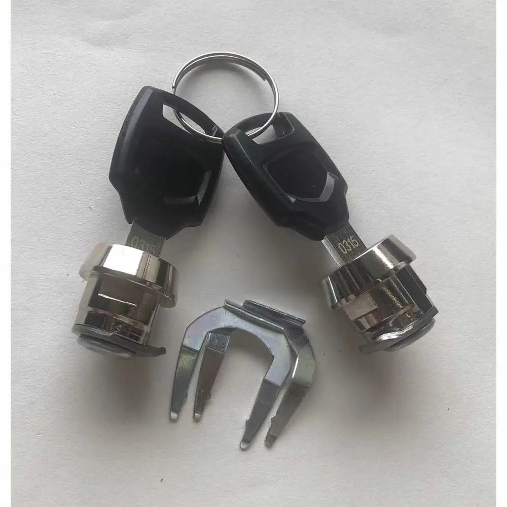 Motorcycle luggage bag Universal Motorcycle Trunk Top Box Keys & Lock Core Cylinder Plug Aluminum Luggage Trunk Tool Case Moto Replacement Accessories