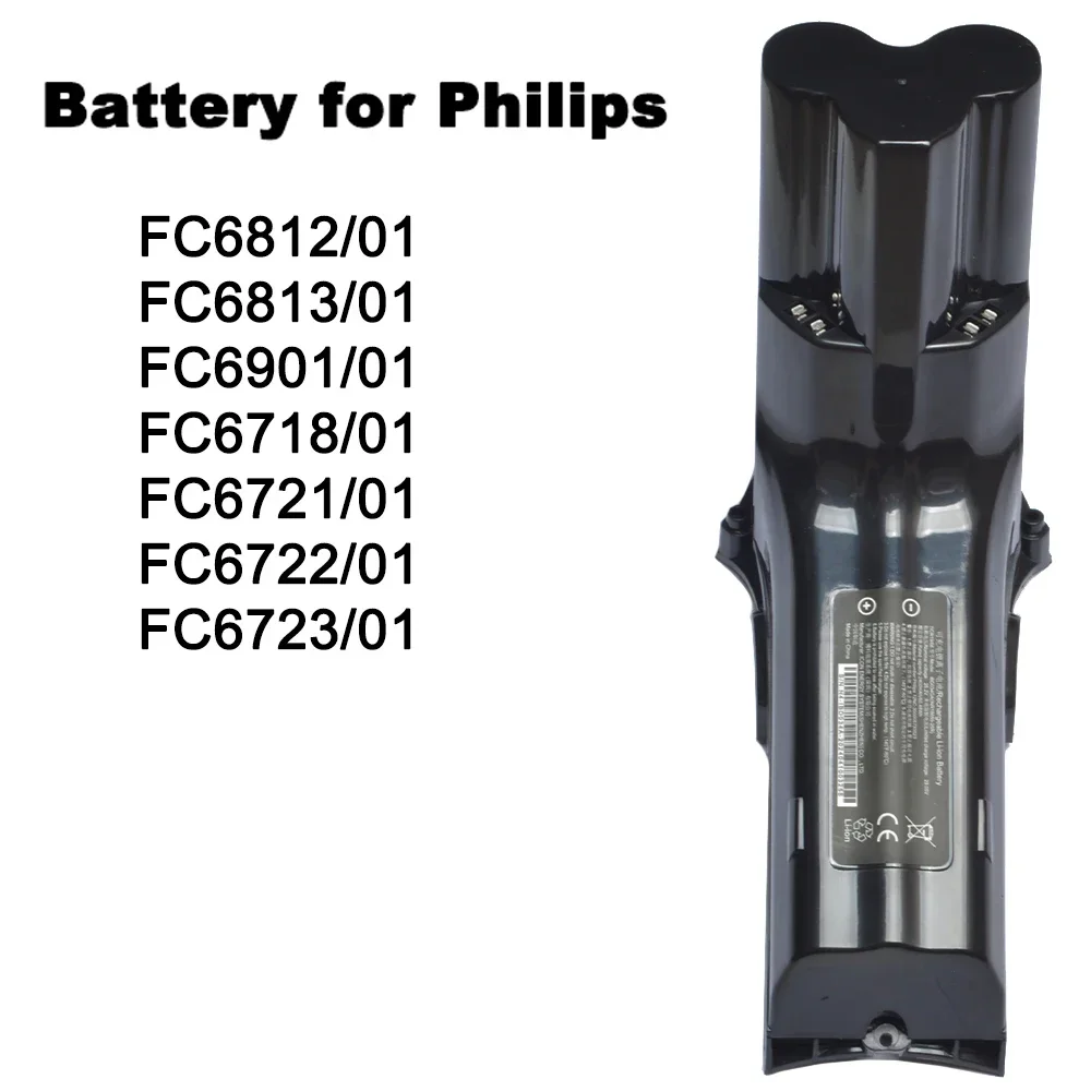 18V 3000mAh Li-ion batterij voor Philips stofzuiger accu vervanging