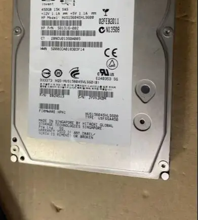 For 581316 002 623390 001 HUS156045VLS600 450G 15K SAS server hard drive