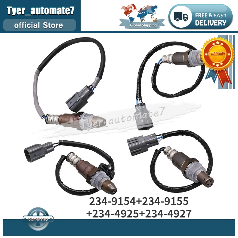 

4Pcs Upstream & Downstream O2 Oxygen Lambda Sensor 234-9154 234-9155 234-4925 234-4927 For 2015-2017 TOYOTA Avalon Camry 3.5L