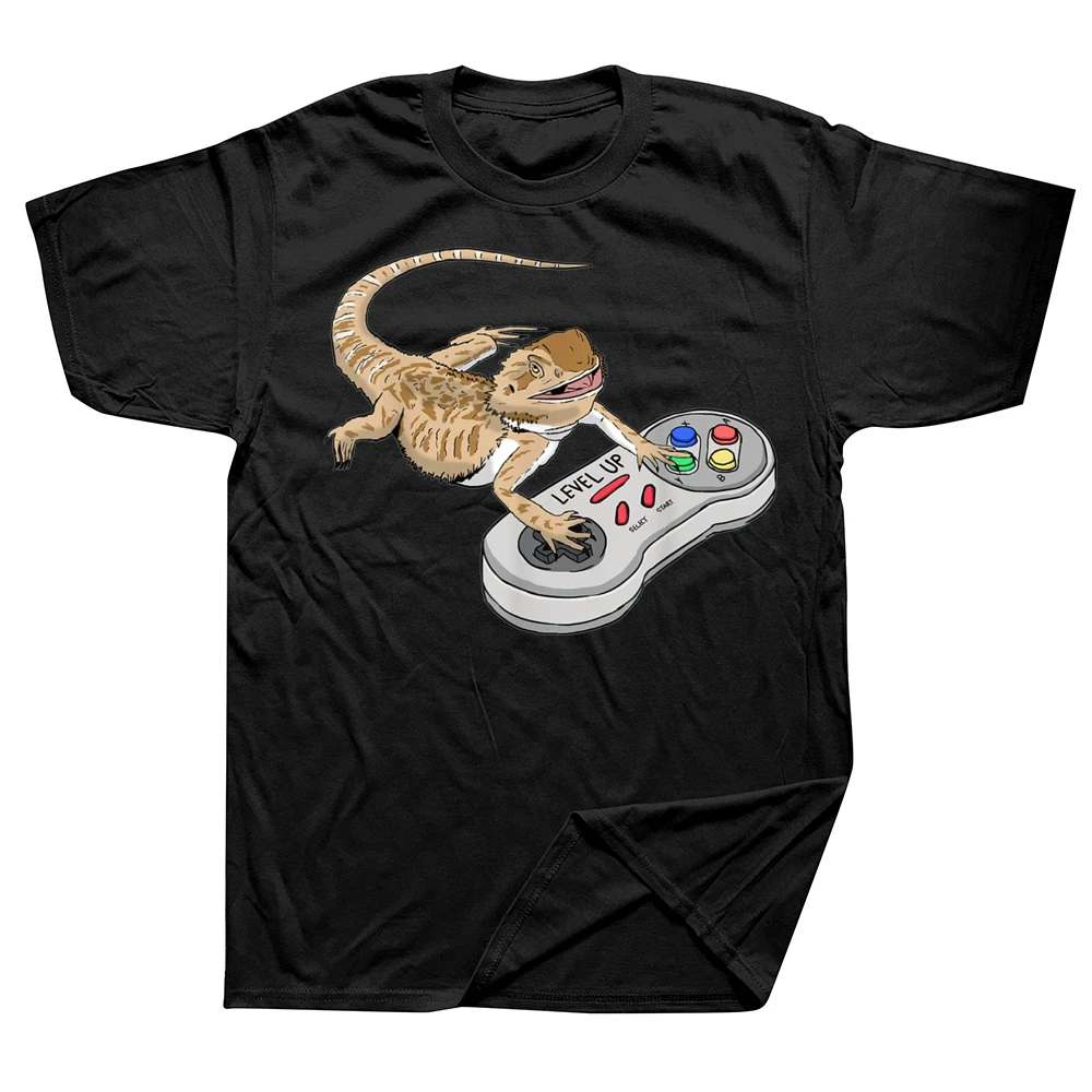Funny Bearded Dragon Playing Video Game T Shirts Graphic Cotton Streetwear  Short Sleeve Birthday Gifts Summer Style T shirt| | - AliExpress