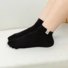 Socks For Women Five Finger Socks Female Sock Solid Color 5 Toe Sock Slippers Girls Lady Harajuku Sweat-absorbing Cotton Socks 6