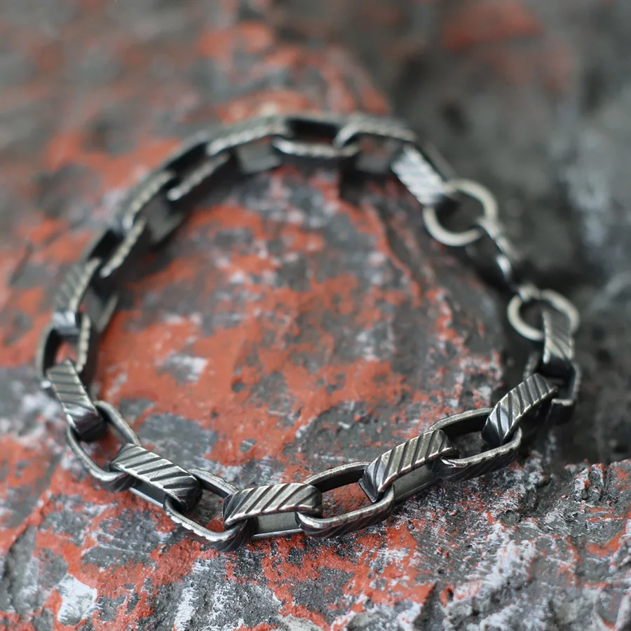 Stainless Steel Chain Link Men Bracelet