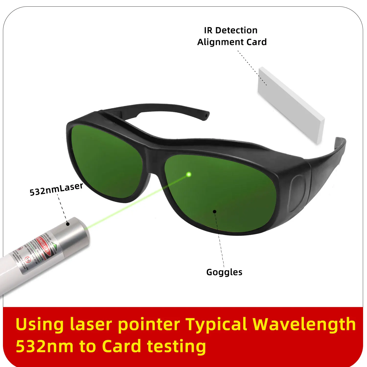 Laser Protection Glasses Safety Goggles OD6 CE ND YAG UV Protective Infrared X Ray 532nm CO2 1064nm 190-550 800-1100nm