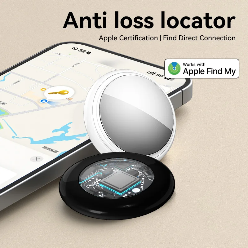 Mini GPS Tracker TX02 Smart Airtag Work With Apple Find My APP Realtime Locator For Pet Key Kids Wallet Finder For iOS System gps locator key finder anti lost tracker anti lose tracker item locator anti lost locator key chain locator