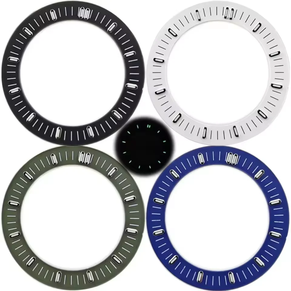 Hollow Dial Circle with Green Luminous Watch Accessories and Pins, 31mm