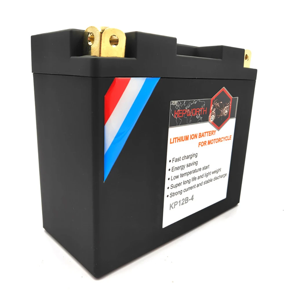 Motorcycle Battery 12B-4 Motorcycle Starter Battery 12V 8Ah 450cca Replacement for YT12B-BS PT12B-4 UT12B-4 GT12B-4 MBT12B4 WP12B-4 Batteries