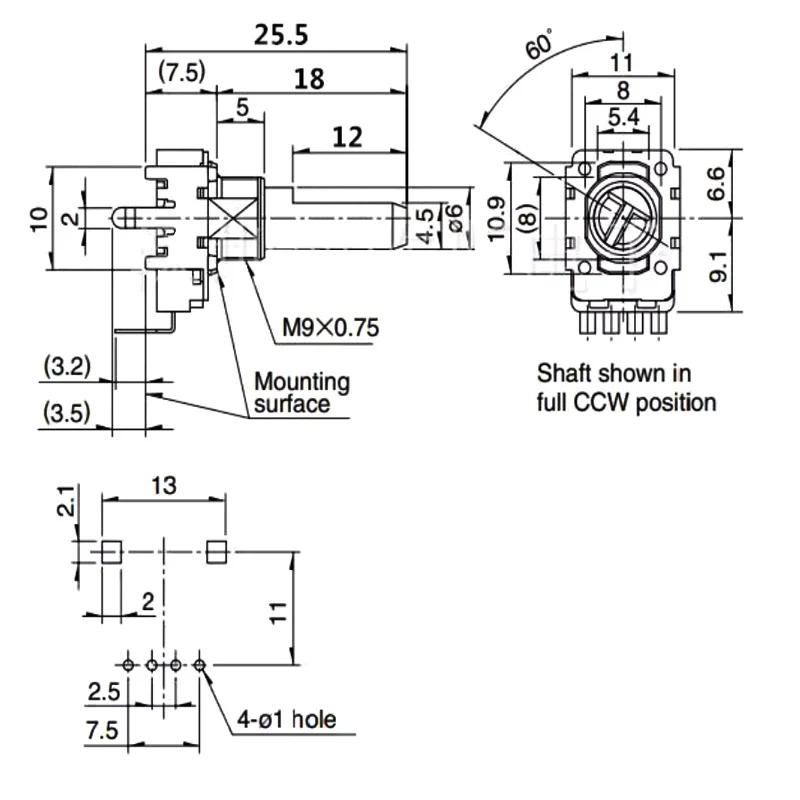 RK11 Type B1K B5K B10K B50K B100K B250K 4pin Electronic Organ Audio speaker Volume control potentiometer 18MM half axis 5pcs multiturn potentiometer,linear potentiometer,rotary potentiometer,potentiometer kit,trimmer potentiometer,adjustable resistor,potentiometer knobs