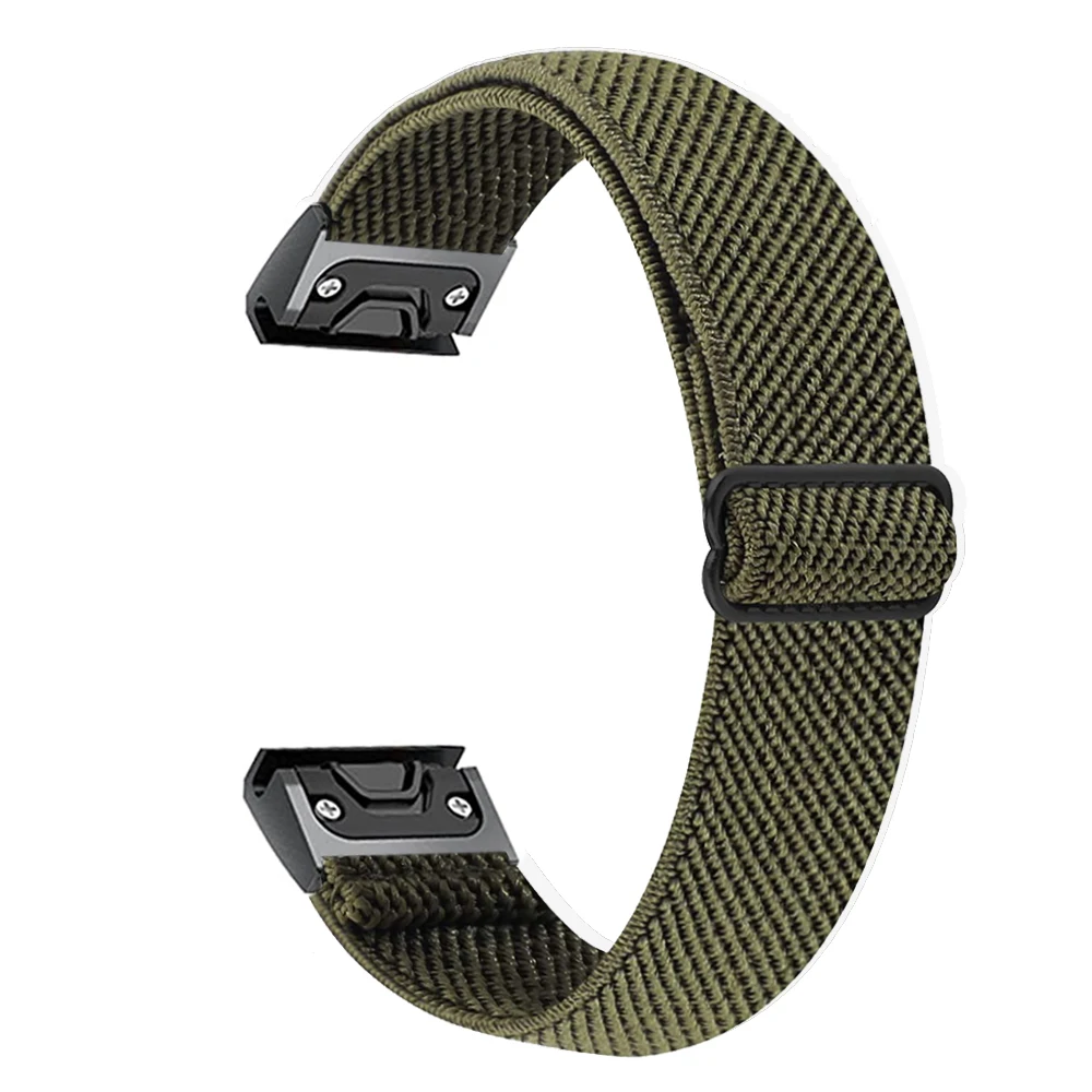 YFMHA Nylon Loop Strap for Garmin Fenix 7S/6S/5S Watch Band (20mm