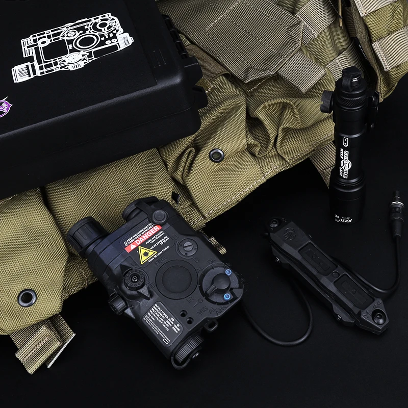 

Тактический охотничий лазерный фонарик ELEMENT AIRSOFT PEQ15 M600, разведывающее оружие, Зеленый лазерный фонарик, лазерный прицел Glock EX471