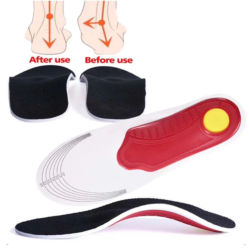 Orthopedic Insoles Inserts Inner Soles for Flat Foot Plantar Fasciitis Cushion Arch Support for
