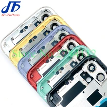 

10Pcs OEM Replacemet For iPhone 11 Pro Max 11Pro Back Glass Middle Frame Chassis Full Housing Assembly Battery Cover door